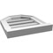 Ekena Millwork Octagonal Top Surface Mount PVC Gable Vent w/ 2"W x 2"P Brickmould Sill Frame, 14"W x 16"H GVPOT14X1603SF - alternate 3